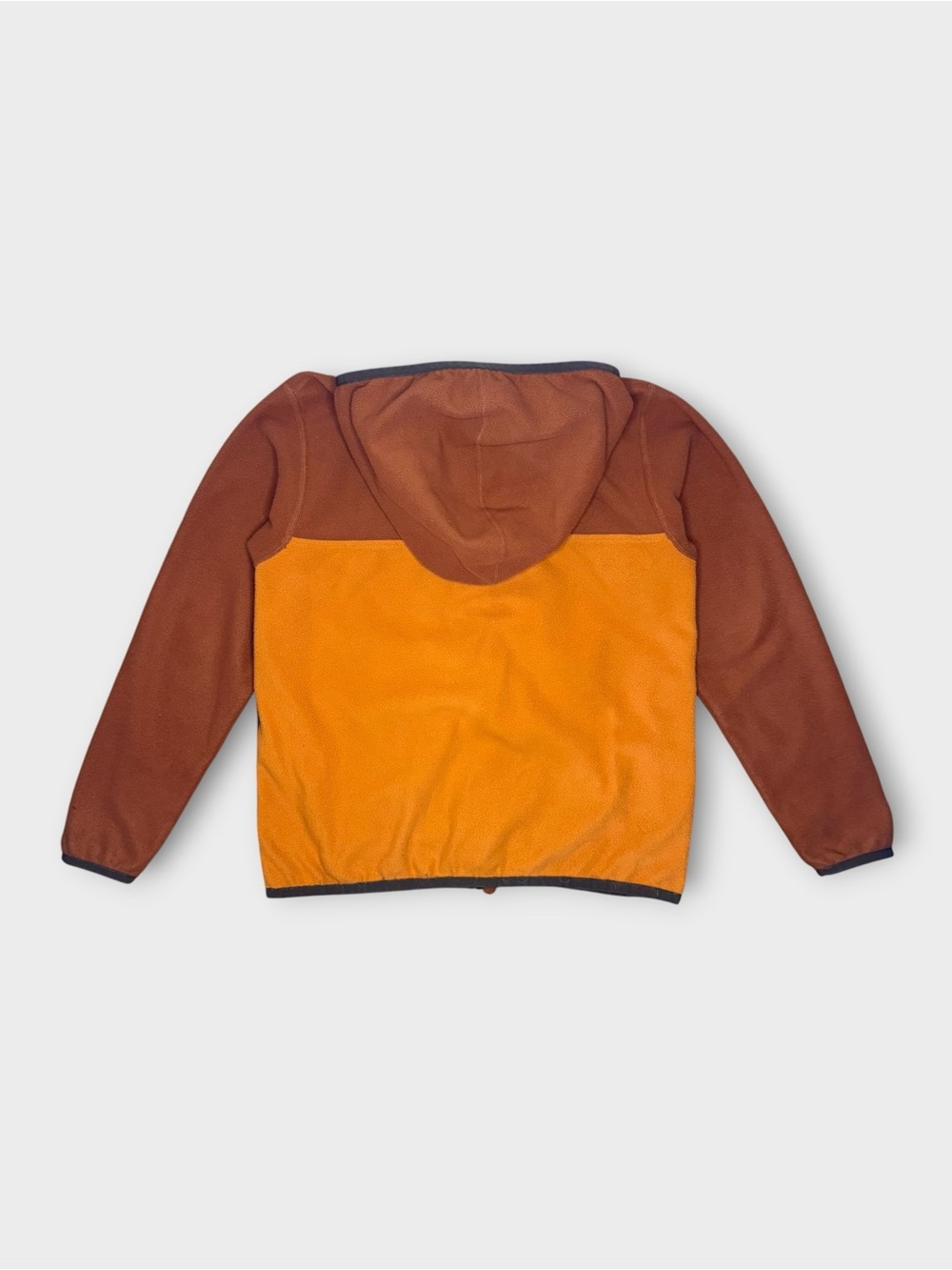 Patagonia Orange & Brown Color Block Micro D Snap T Fleece Jacket - Picture 6 of 6